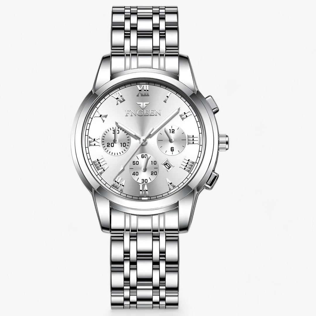 Luxury Titanium Ladies Watch - Clémence-Silver-State of Style