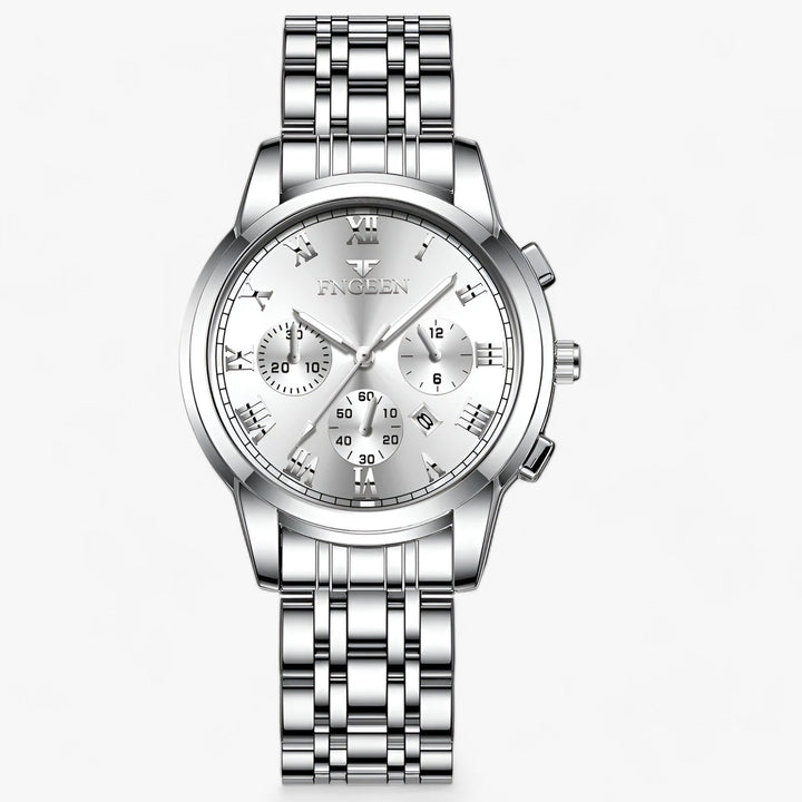 Luxury Titanium Ladies Watch - Clémence-Silver-State of Style