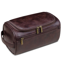 Luxury Toiletry Bags for Travel - Voyago-Dark brown-State of Style