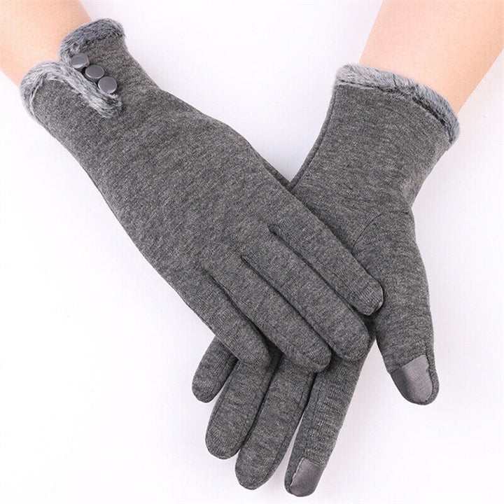 Luxury Touchscreen Gloves - Elise-Grey A-State of Style