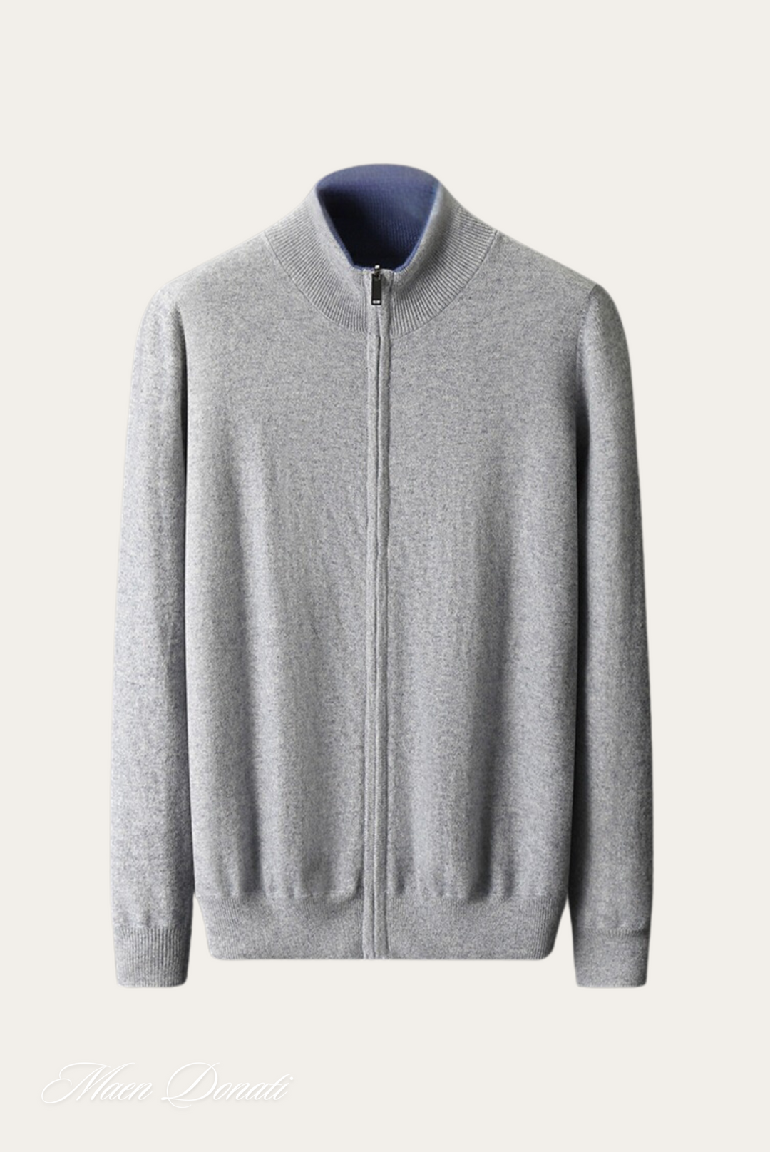Luxury Warm Cashmere Cardigan for Men – Rowan-Grey-S-State of Style