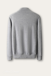 Luxury Warm Cashmere Cardigan for Men – Rowan-Grey-S-State of Style