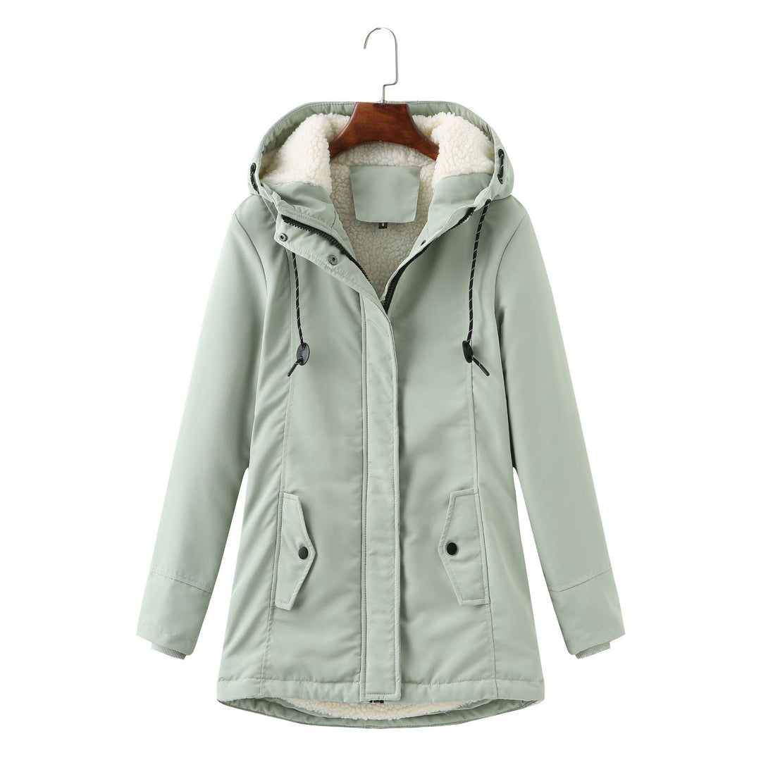 Luxury Winter Coat for Women - Aurora-Mint Green-S-State of Style