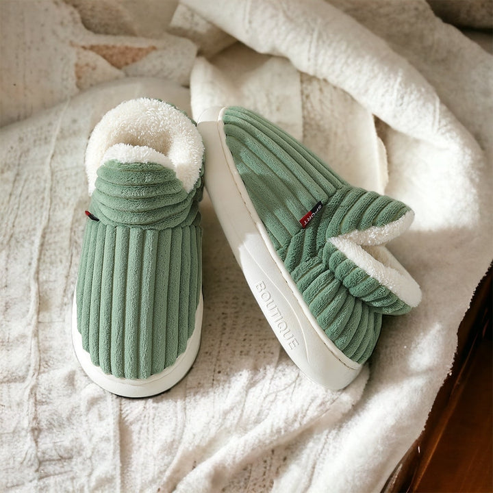 Luxury Winter Slippers - Elise-Green-3.5-4.0-State of Style