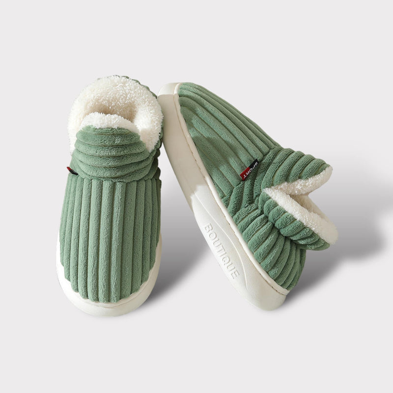 Luxury Winter Slippers - Elise-Green-3.5-4.0-State of Style