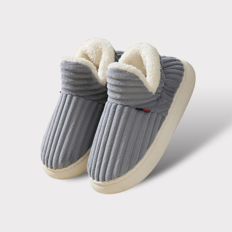 Luxury Winter Slippers - Elise-Grey-3.5-4.0-State of Style