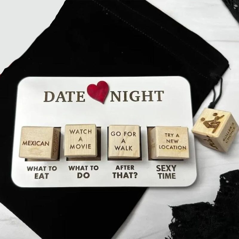 Luxury Wooden Date Night Dice Set - Creative and Exciting Date Ideas - Surprise Game-State of Style
