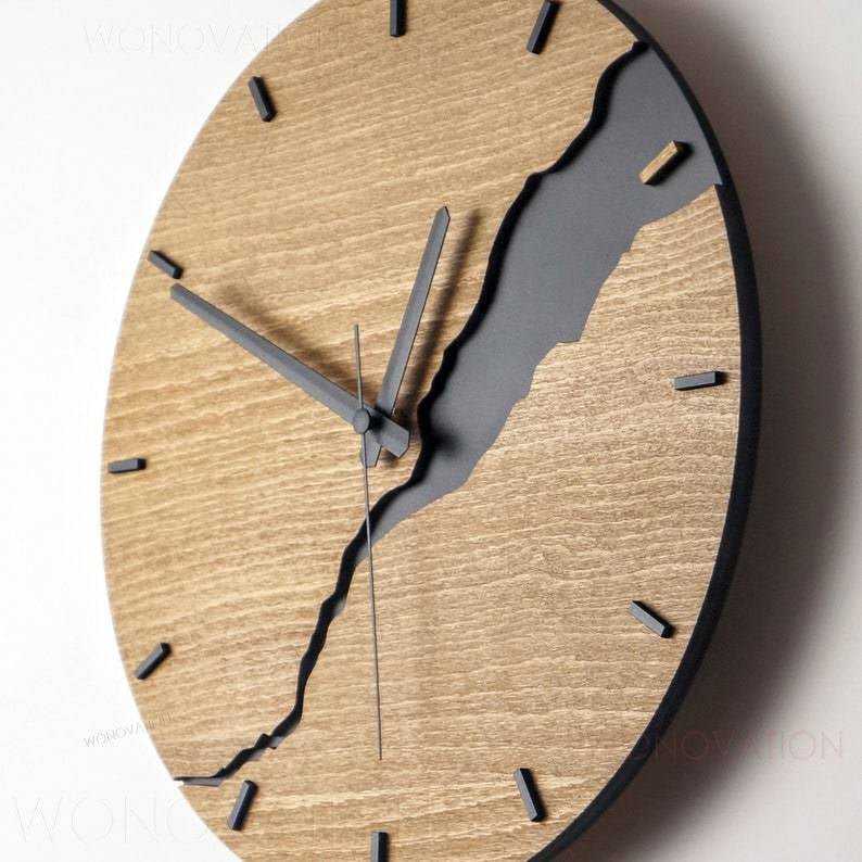 Luxury Wooden Wall Clock – Nuvoro-Numbers-State of Style