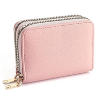 Lychee Pattern Short Wallet – Stylish & Compact for Everyday Use-Black-State of Style