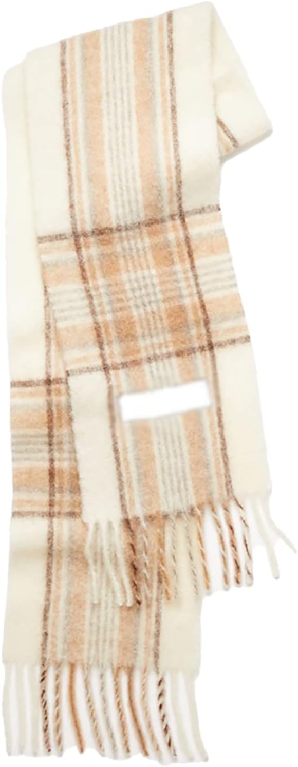 Lynn Checked Scarf | Warm & Stylish-Orange-State of Style