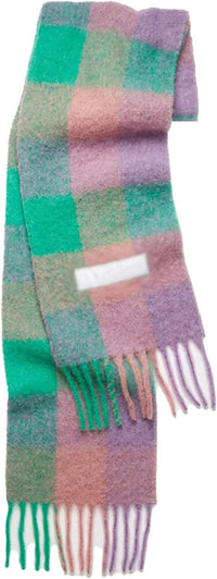 Lynn Checked Scarf | Warm & Stylish-Purple-State of Style