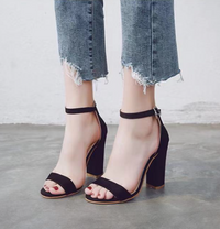 MaaikesHeels | Women's Elegant Ankle Strap High Heels-Black-4.5-State of Style