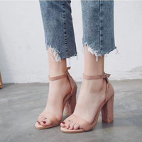 MaaikesHeels | Women's Elegant Ankle Strap High Heels-Pink-4.5-State of Style