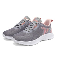 MaartjesSneaks | Women's Supportive Orthopaedic Sneakers-Grey-Pink-4.5-State of Style