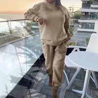 MaddiesSuit | Women's Sporty & Comfortable Tracksuit-khaki-S-State of Style