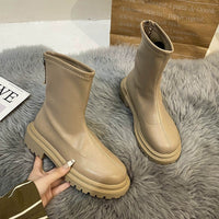 MadeliefBoots | Women's Stylish & Comfortable Boots-Khaki-4.5 (foot length 22.5cm)-State of Style