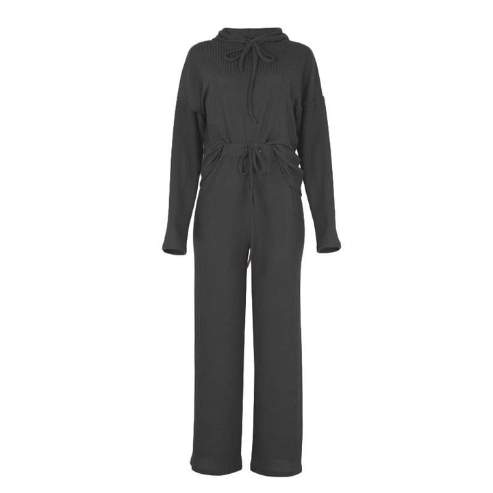 MadeliefsPakje | Women's Cosy Lounge Set-Black-S-State of Style