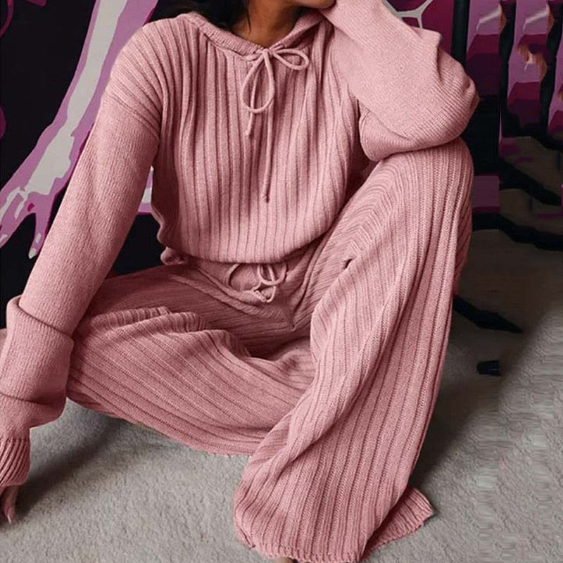 MadeliefsPakje | Women's Cosy Lounge Set-Mocha-S-State of Style