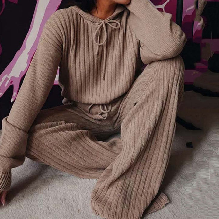 MadeliefsPakje | Women's Cosy Lounge Set-Mocha-S-State of Style