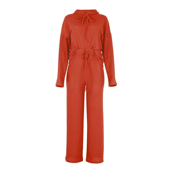 MadeliefsPakje | Women's Cosy Lounge Set-Orange-S-State of Style
