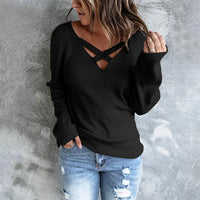 MadeliefsShirt | Women's Fashionable Knit Sweater-Black-S-State of Style
