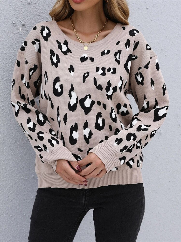 MadeliensShirt | Women's Cosy Long-Sleeve Sweater-Khaki-S-State of Style