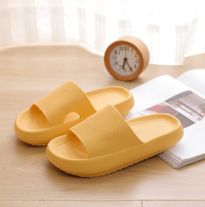 MadleliensSlippers | Women's Vibrant Indoor Slippers-Yellow-3.5-4.5-State of Style