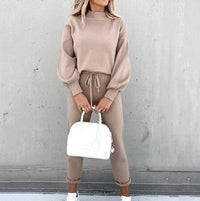 MadlynnsSuit | Women's Comfortable Sports Tracksuit-Khaki-S-State of Style