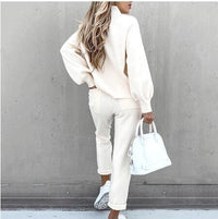 MadlynnsSuit | Women's Comfortable Sports Tracksuit-White-S-State of Style