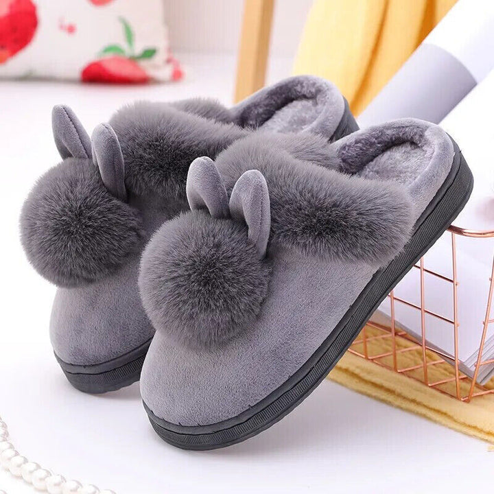 Maggie Slippers | Fluffy and Comfortable-Grey-5.0 - 6.0-State of Style