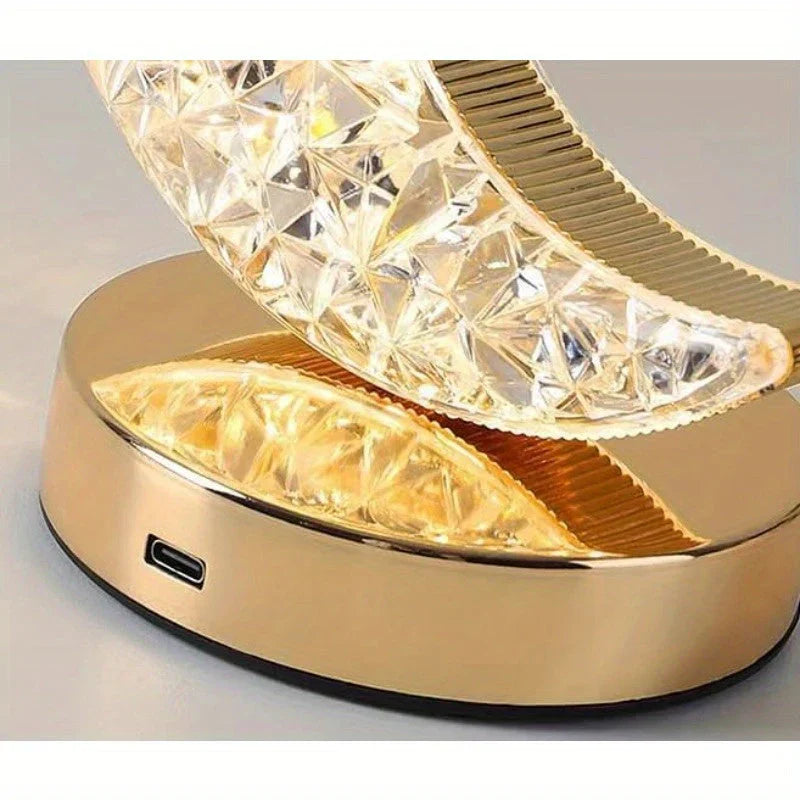 Magical Crystal Table Lamp with Dimming Function - Celestia-Moon-State of Style