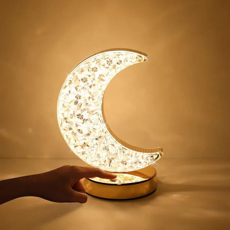 Magical Crystal Table Lamp with Dimming Function - Celestia-Moon-State of Style