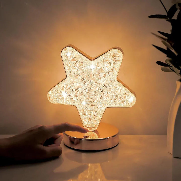 Magical Crystal Table Lamp with Dimming Function - Celestia-Star-State of Style