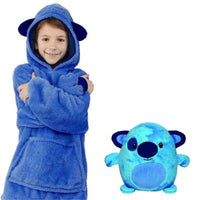 Magical Cuddle Bear Hoodie - SnugBear-Blue + Purple-State of Style