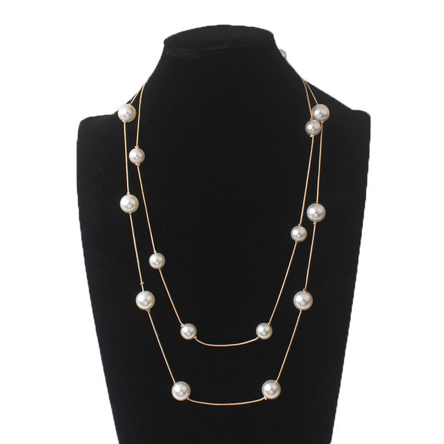 Magical Fairy Necklace | Women's Pendant Necklace-Classic Pearl Gold-State of Style