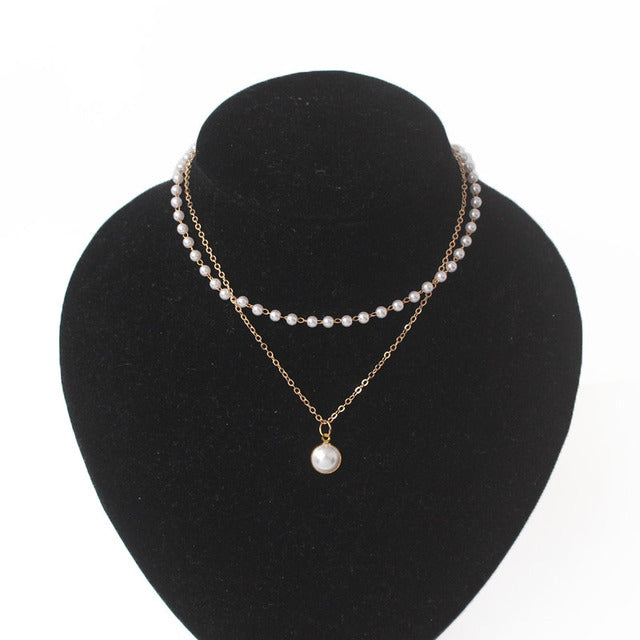 Magical Fairy Necklace | Women's Pendant Necklace-Classic Pearl Gold-State of Style
