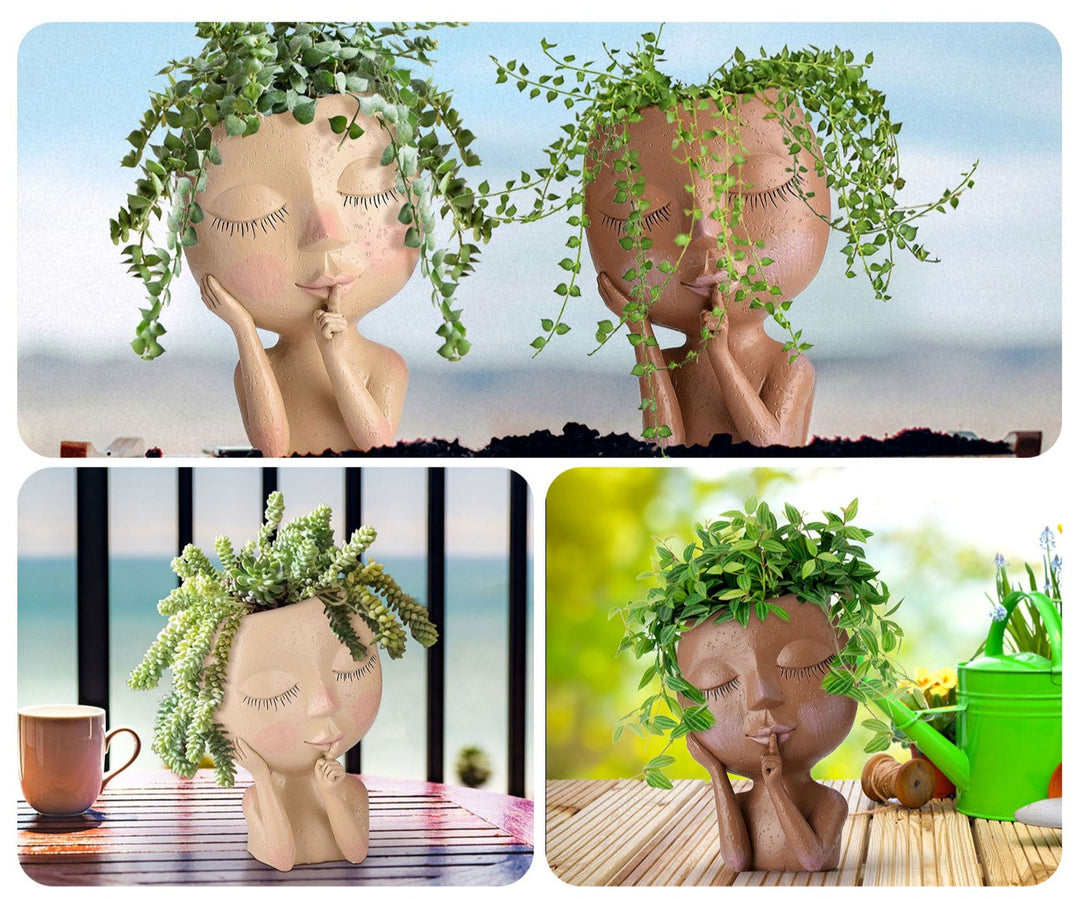 Magical Goddesses Plant Pot - MythicBloom-Light Brown-State of Style