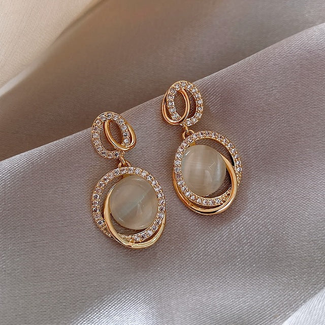 Magical Unicorn Earrings | Sparkling Crystal Jewellery-Circle Moon-State of Style
