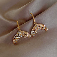 Magical Unicorn Earrings | Sparkling Crystal Jewellery-Fishtail Pearl 2-State of Style