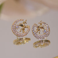 Magical Unicorn Earrings | Sparkling Crystal Jewellery-Horse wings-State of Style