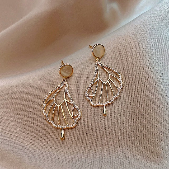 Magical Unicorn Earrings | Sparkling Crystal Jewellery-Lotus Leaf-State of Style