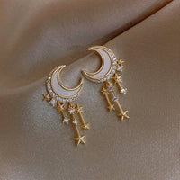 Magical Unicorn Earrings | Sparkling Crystal Jewellery-Moon-State of Style