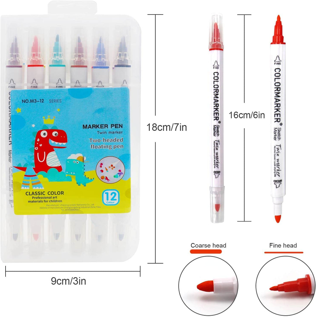 Magical Water Markers - AquaArt Pens-Set of 6 + 6 FREE markers-State of Style
