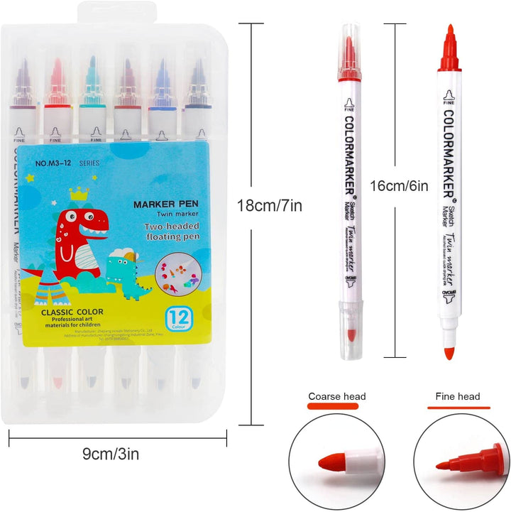 Magical Water Markers - AquaArt Pens-Set of 6 + 6 FREE markers-State of Style