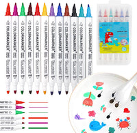Magical Water Markers - AquaArt Pens-Set of 6 + 6 FREE markers-State of Style