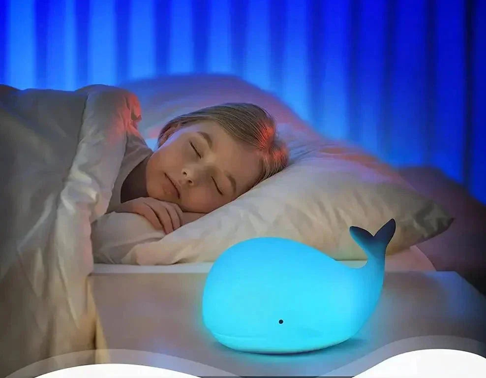 Magically Illuminated Whale Night Lamp – Luma | Soft Light for Children-State of Style