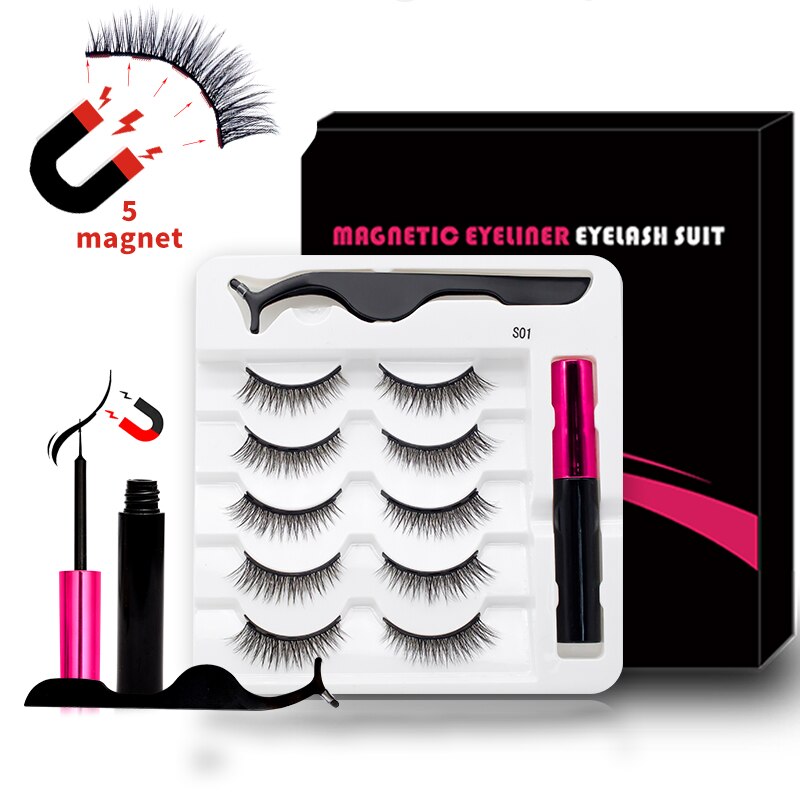 MagicLashes | Reusable Magnetic Eyelashes-3 Pair 01-State of Style