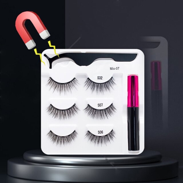 MagicLashes | Reusable Magnetic Eyelashes-3 Pair Mix 02-State of Style