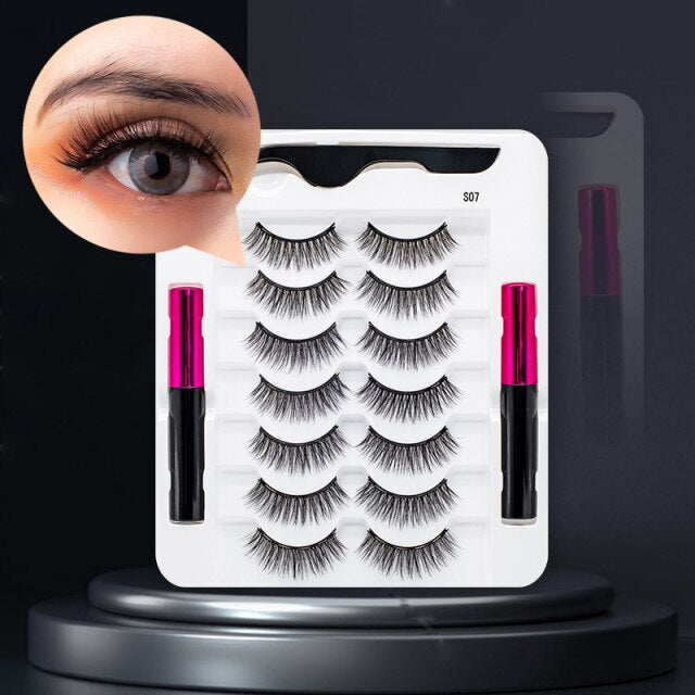 MagicLashes | Reusable Magnetic Eyelashes-7 Pair S-05-State of Style