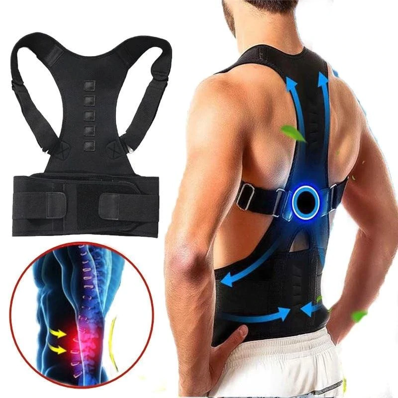 Magnetic Back Brace - PosturePro-Black-S (59.99–75.01 cm)-State of Style